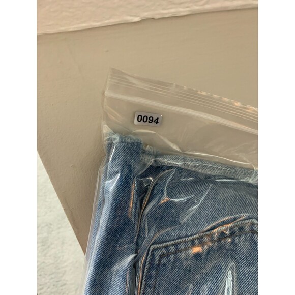 MadeWell Denim Blue Jean Distressed Cropped Daisy Dukes Short Shorts 5 Pockets - Picture 13 of 13